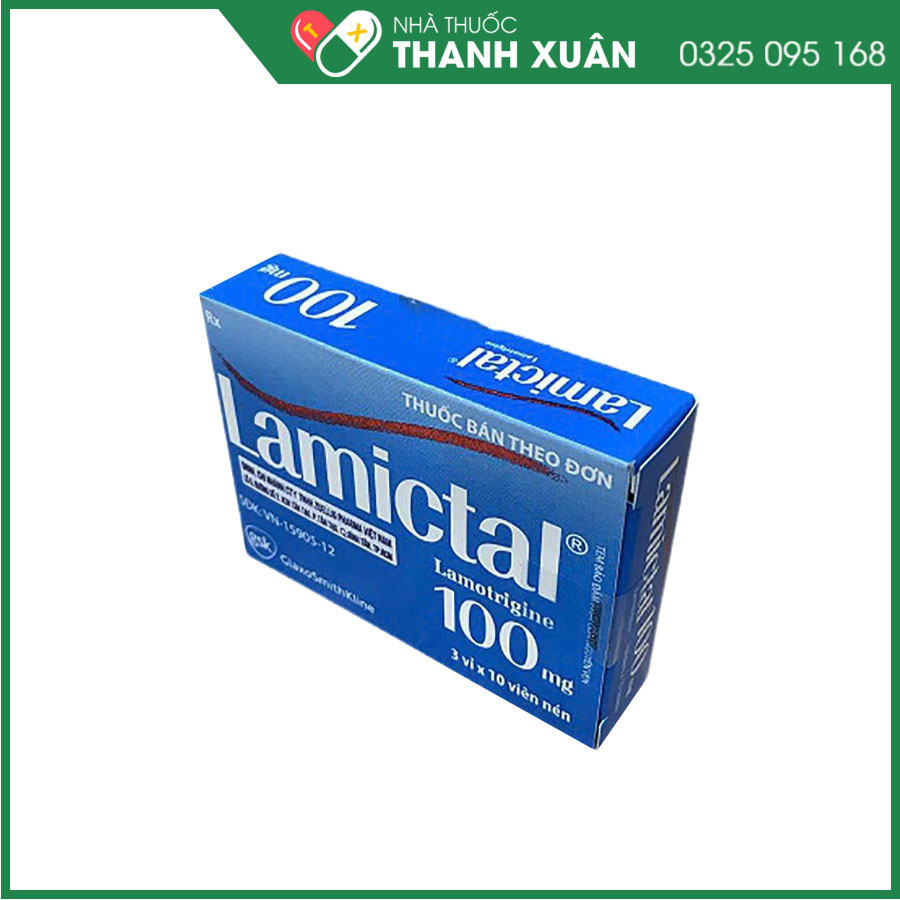 Lamictal 100mg điều trị động kinh, rối loạn lưỡng cực